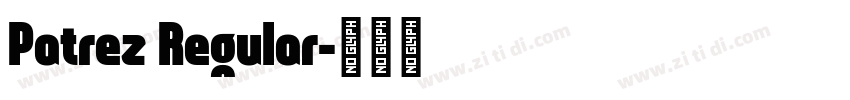 Patrez Regular字体转换